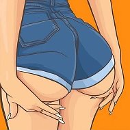 16+ Попа девушки. Жопастые жопы жопки зад красотки, задницы